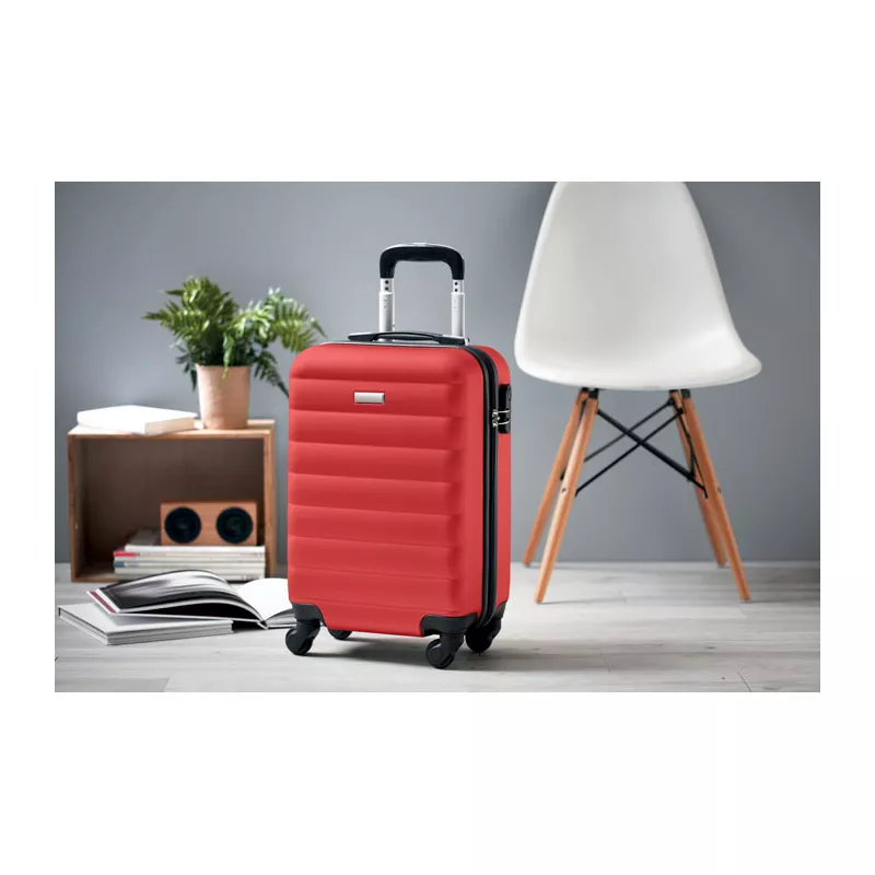 Walizka twarda 20" z ABS na 4 kółkach BUDAPEST - Czerwony (MO9178-05)