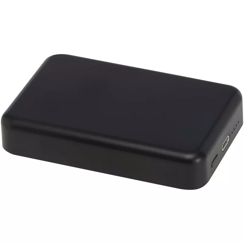 Acrab magnetyczny bezprzewodowy powerbank o pojemności 10 000 mAh i mocy 15 W z technologią 20 W PD — wykonany z tworzyw sztucznych pochodzących z recyklingu - Czarny (12444290)