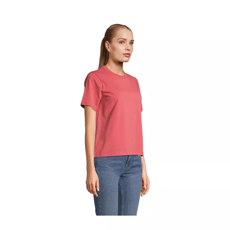Koszulka damska organiczna Sol's LEGEND WOMEN - Folk Pink Twin (S04776-FY)
