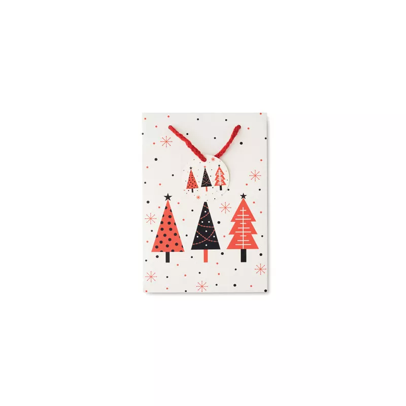 Torba prezentowa papierowa mała 128 g/m² BOSSA SMALL - Bialy (CX1561-06)