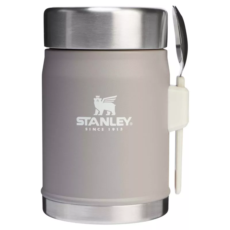 Słoik na żywność Stanley Legendary z łyżko-widelcem, o pojemności 400 ml - Szary (10088182)