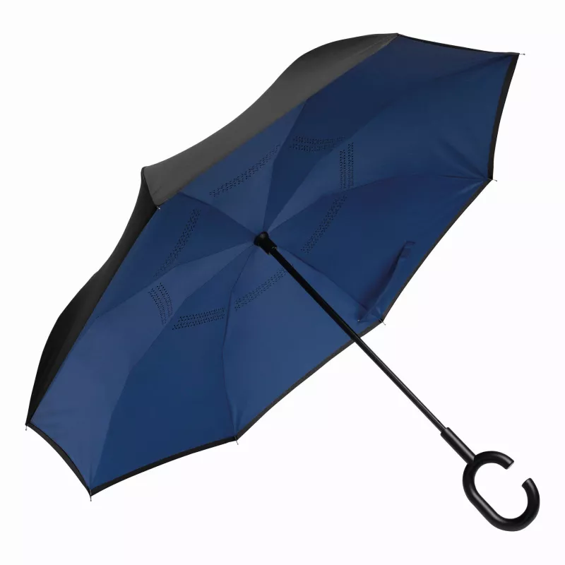 Parasol FLIPPED - czarny, niebieski (56-0103370)
