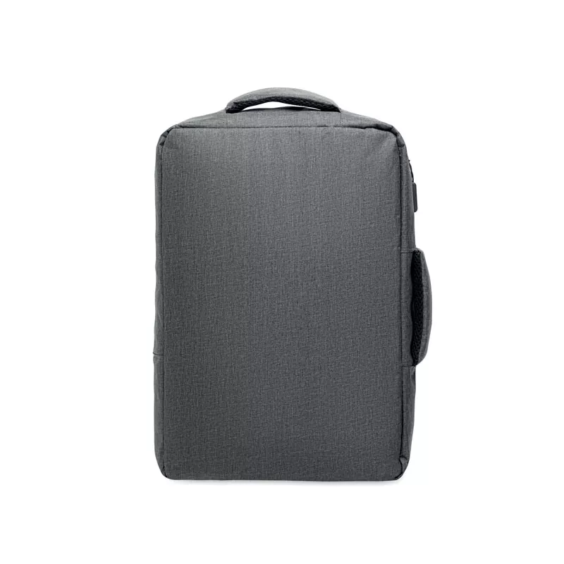 Plecak na laptop 15" z RPET LAUGAR - Kamienny Szary (MO2305-15)