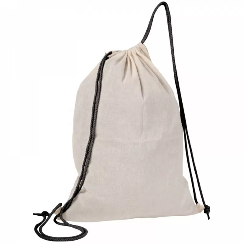 Worek sportowy bawełniany 140 g/m2 LONDONDERRY - czarny (092003)