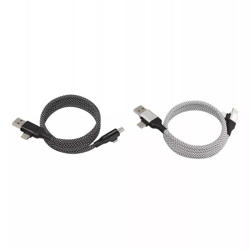 Kabel do ładowania i przesyłania danych - srebrny (56-1107413)