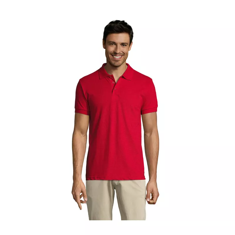 Koszulka polo męska 200 g/m² Sol's PRIME MEN - Czerwony (S00571-RD)