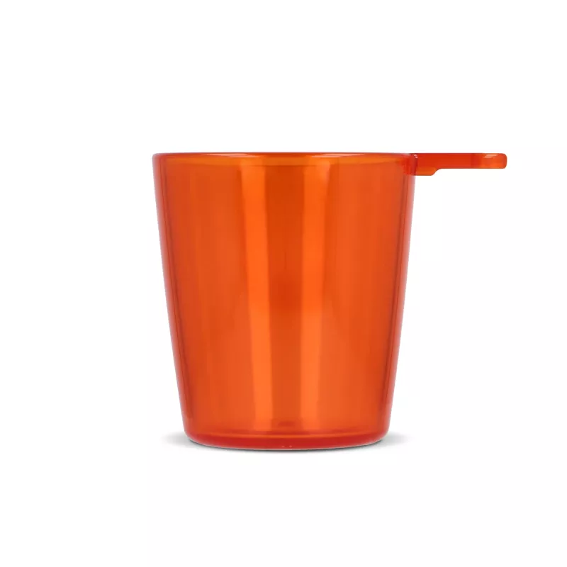 Kieliszek festiwalowy ze smyczą - pomarańczowy transparentny (LT90870-N0426)
