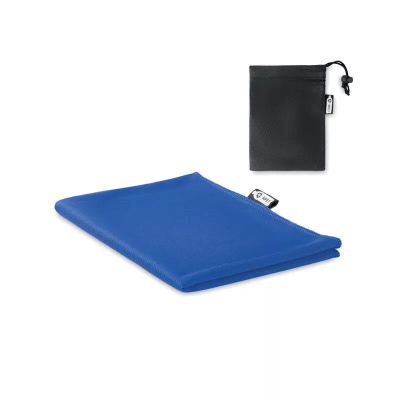 Ręcznik sportowy RPET z workiem 30x80 cm TUKO RPET - Niebieski (MO9918-37)