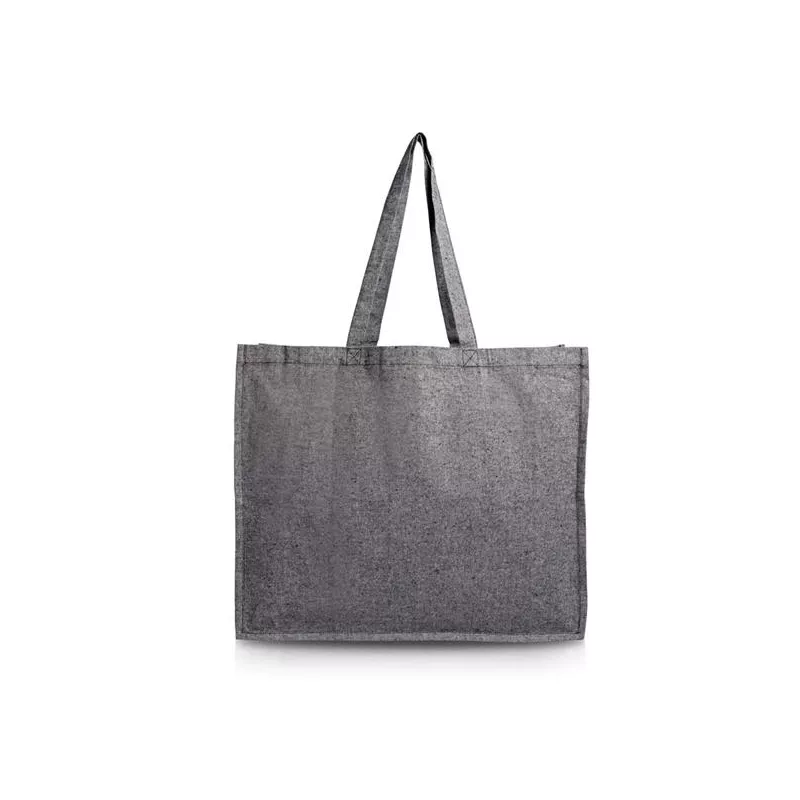 Torba bawełniana z recyklingu 190g/m2 - Czarny (IP31114911)