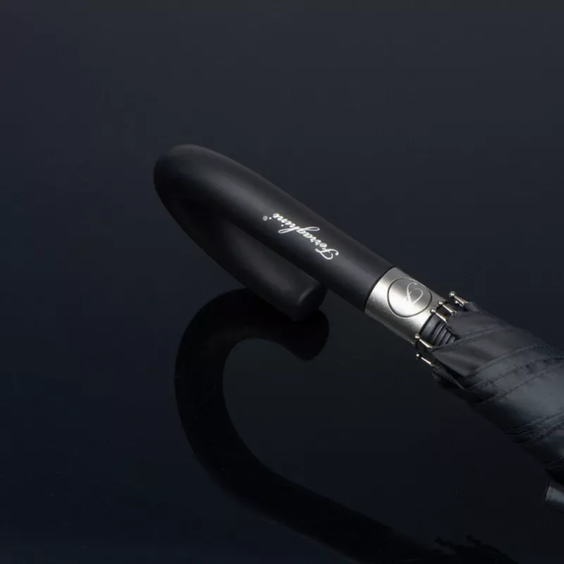 Parasol automatyczny Ferraghini ø105 cm RPET CAMILLA - czarny (F12003)