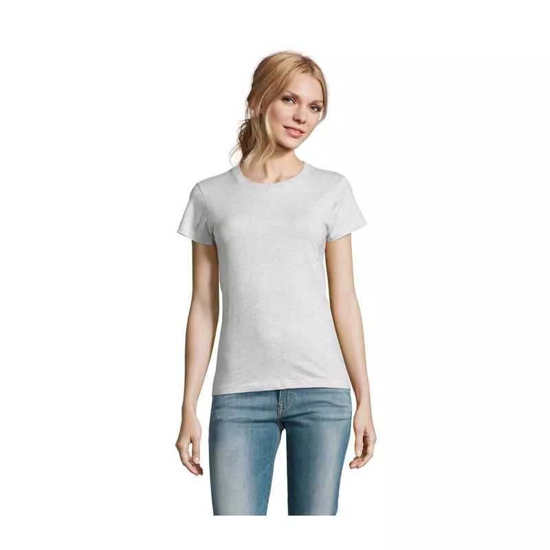 Koszulka damska 190 g/m² Sol's IMPERIAL WOMEN - Popiól (S11502-AS)