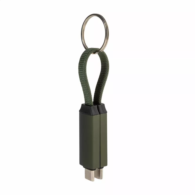 Keycab přívěsek na klíče 60W kabel USB-C - ciemno zielony (AP864151-07A)