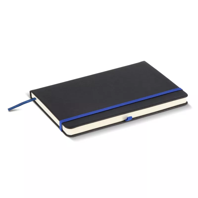Notatnik Iroko z twardą okładką Laser A5 - czarno / niebieski (LT92090-N0211)