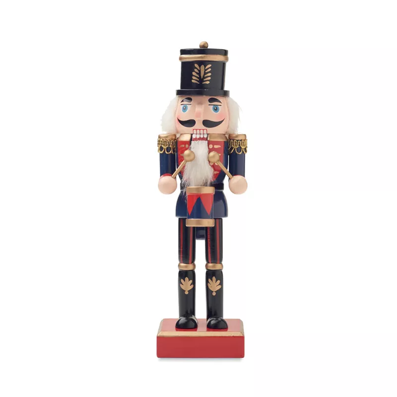 Dziadek do orzechów drewniany 25,5 cm JOLLY CRUNCH - Niebieski (CX1551-04)
