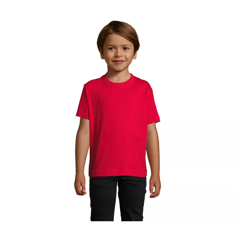 Koszulka dziecięca 190 g/m² Sol's IMPERIAL KIDS - Czerwony (S11770-RD)