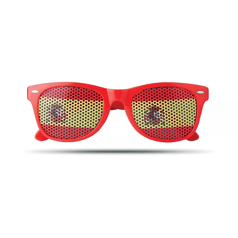 Okulary przeciwsłoneczne kibica FLAG FUN - Czerwony (MO9275-05)