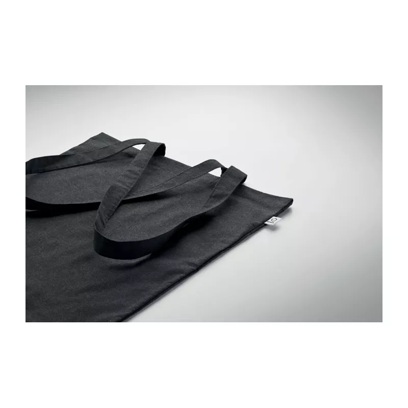 Torba z bawełny z recyklingu 140 g/m² VIVEKA COLOUR - Czarny (MO2302-03)