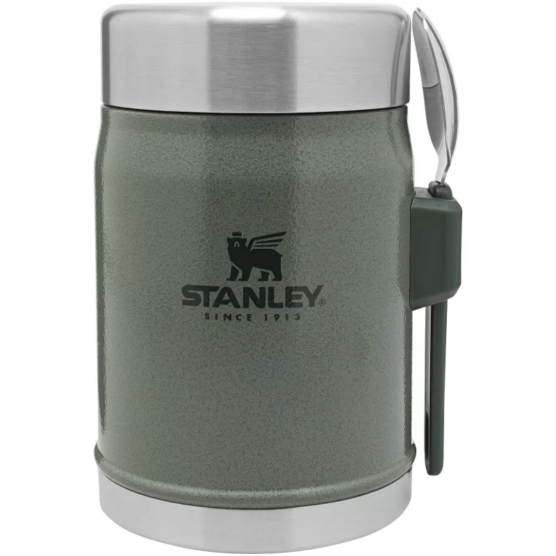 Słoik na żywność Stanley Legendary z łyżko-widelcem, o pojemności 400 ml - Leśny zielony (10088164)
