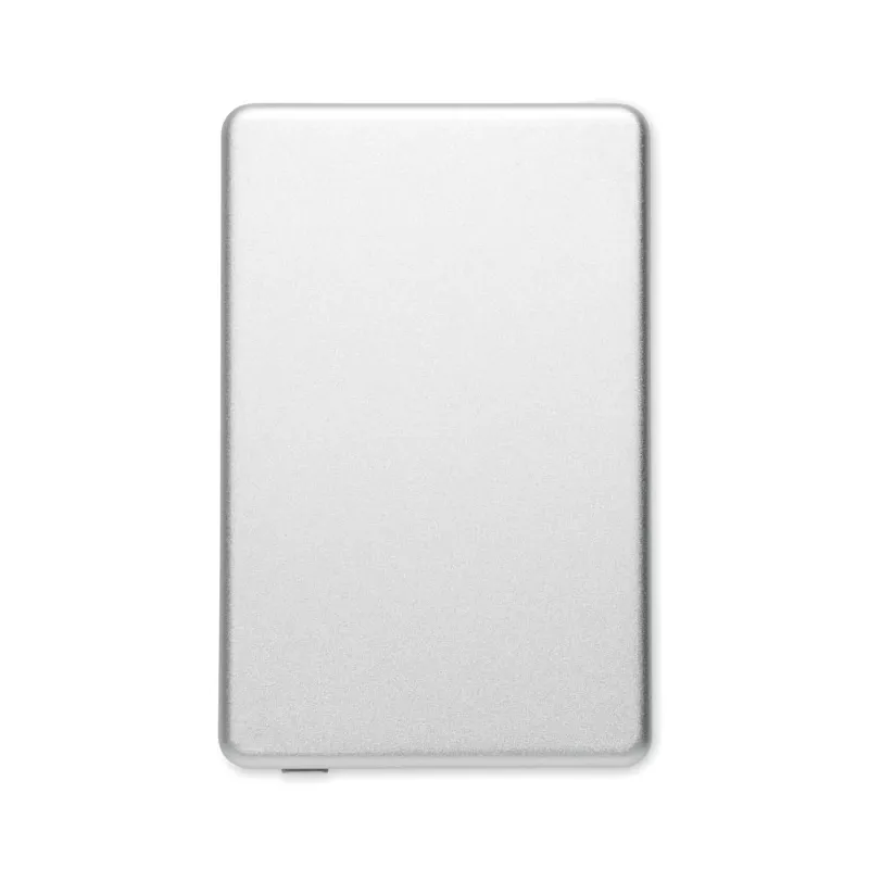Powerbank magnetyczny 5000 mAh z aluminium CORE - Srebrny Mat (MO3179-16)