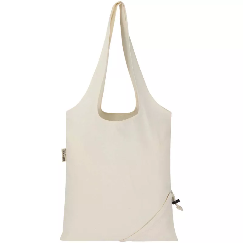 Madras Blend - torba na zakupy, wykonana z recyklingowanej baweły o gramaturze 140 g/m² posiadającej certyfikat GRS, składana - Piasek pustyni (12080506)