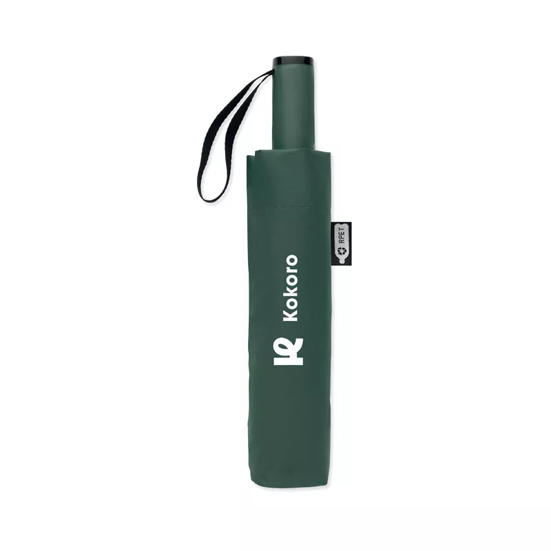 Parasol odwrotny składany 23" z RPET AGUMBE - Zielony (MO2925-09)