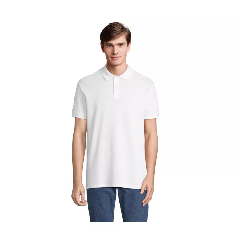 Koszulka polo męska z czesanej bawełny Sol's PACIFIC - Bialy (S04439-WH)