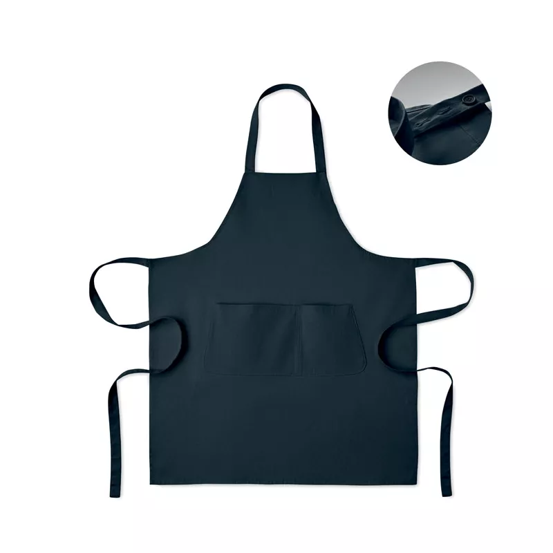 Fartuch z bawełny organicznej 240 g/m² GAMMA - Niebieski (MO2249-04)