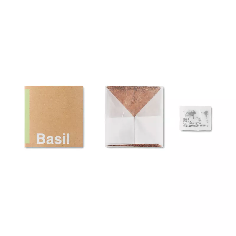 Zestaw do uprawy bazylii w torebce BASIL - Bezowy (MO9545-13)