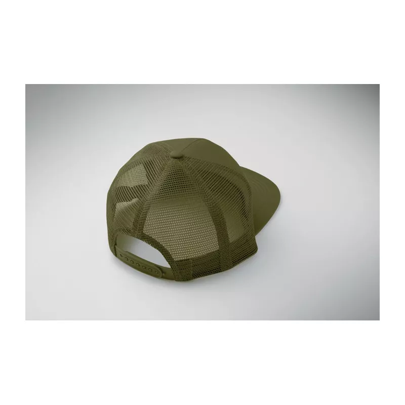 Czapka z płaskim daszkiem 7-panelowa BEAD - Zieleń Wojskowa (MO2866-49)