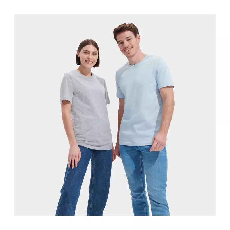 Koszulka unisex z czesanej bawełny Sol's TUNER - Jasno-Niebieski (S04203-LB)