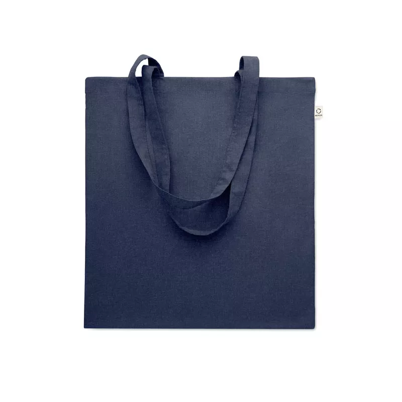 Torba z bawełny z recyklingu 140 g/m² VIVEKA COLOUR - Niebieski (MO2302-04)