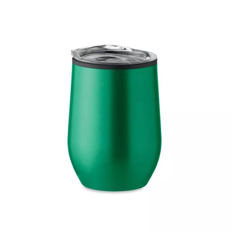 Kubek termiczny stalowy z pokrywką 350 ml CHIN CHAN - Zielony (MO6700-09)