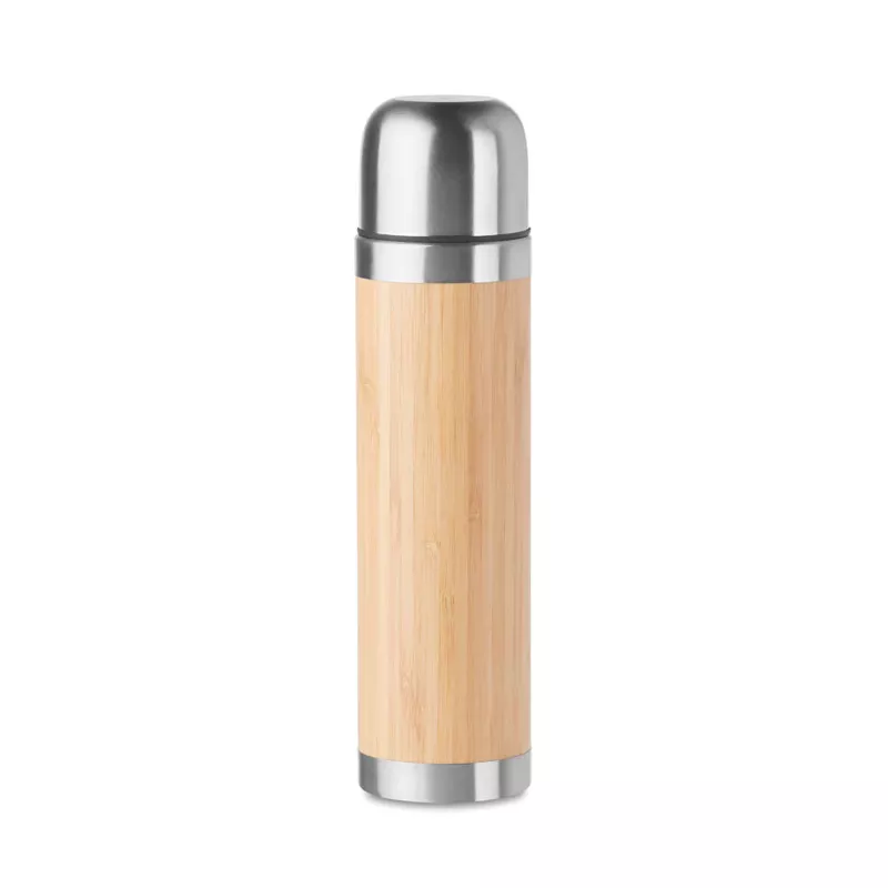 Termos stalowy z bambusową obudową 400 ml CHAN BAMBOO - Drewna (MO9991-40)