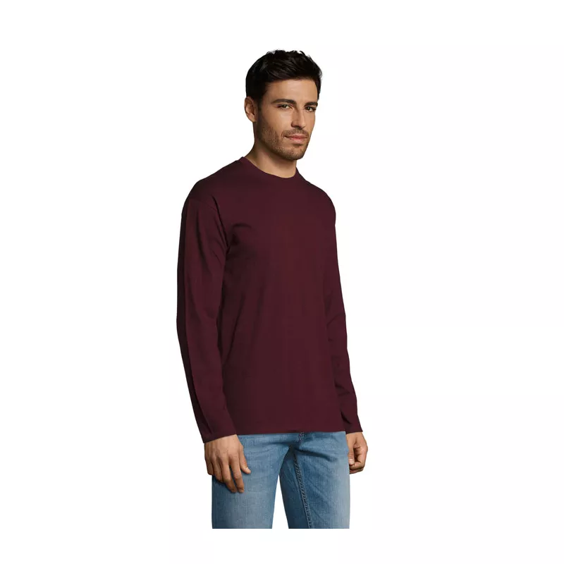 Koszulka męska z długim rękawem 150 g/m² Sol's MONARCH - Oxblood (S11420-OX)