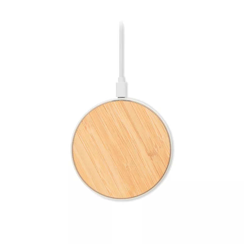 Ładowarka z bambusowym blatem 10W DESPAD + - Drewna (MO6563-40)