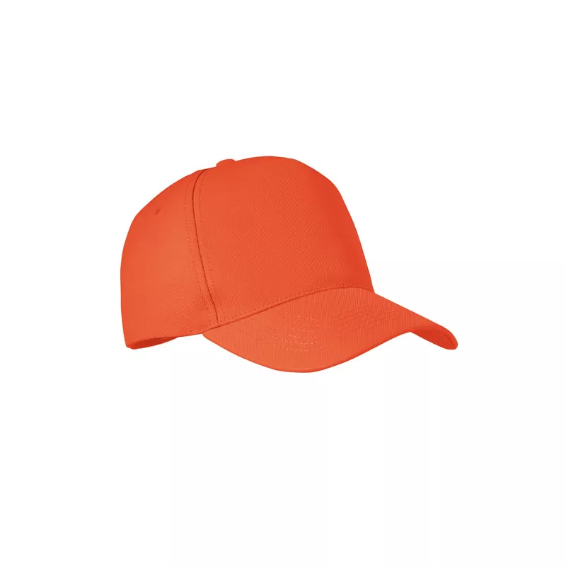 Czapka z daszkiem 5-panelowa RPET 210 g/m² SENGA - Pomaranczowy (MO6831-10)