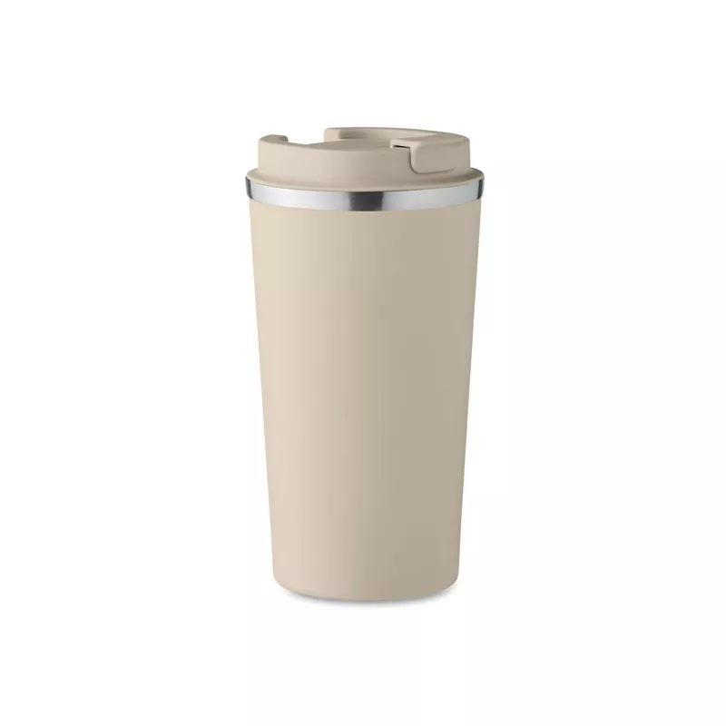 Kubek termiczny ze stali z recyklingu 510 ml BRACE + - Bezowy (MO6579-13)