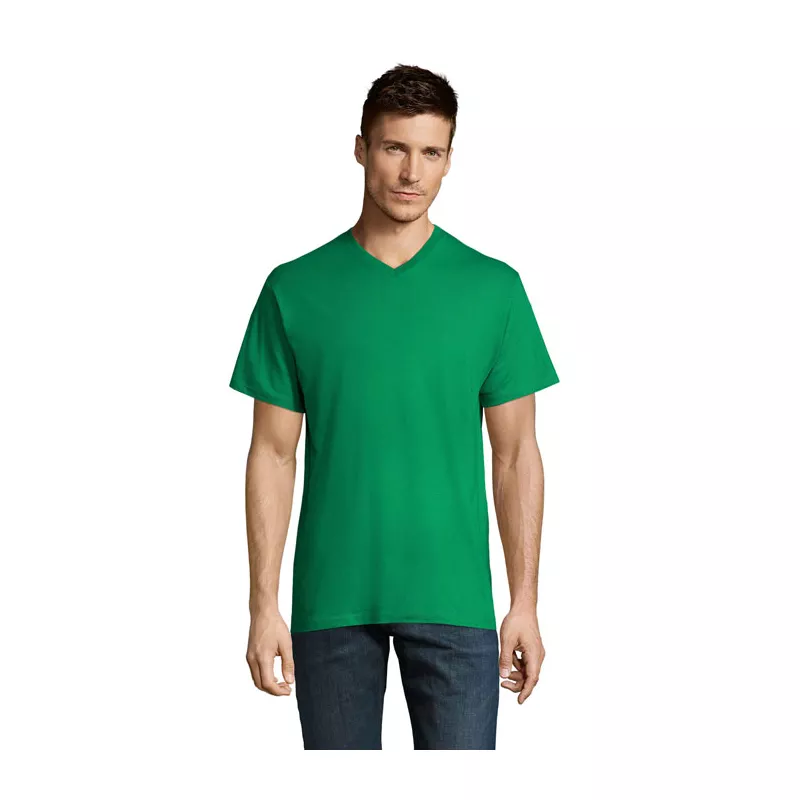 Koszulka męska V-neck 150 g/m² Sol's VICTORY - Zielony (S11150-KG)
