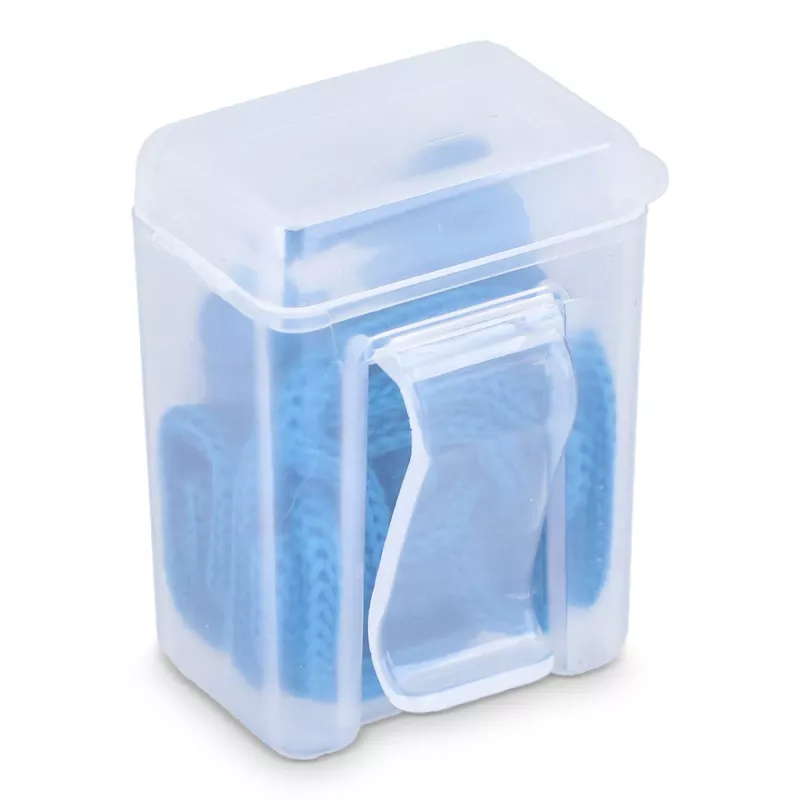 Zatyczki do uszu z TPE na sznurku, zgodne z normą EN 352-2, 32 dB - niebieski (LT90505-N0011)