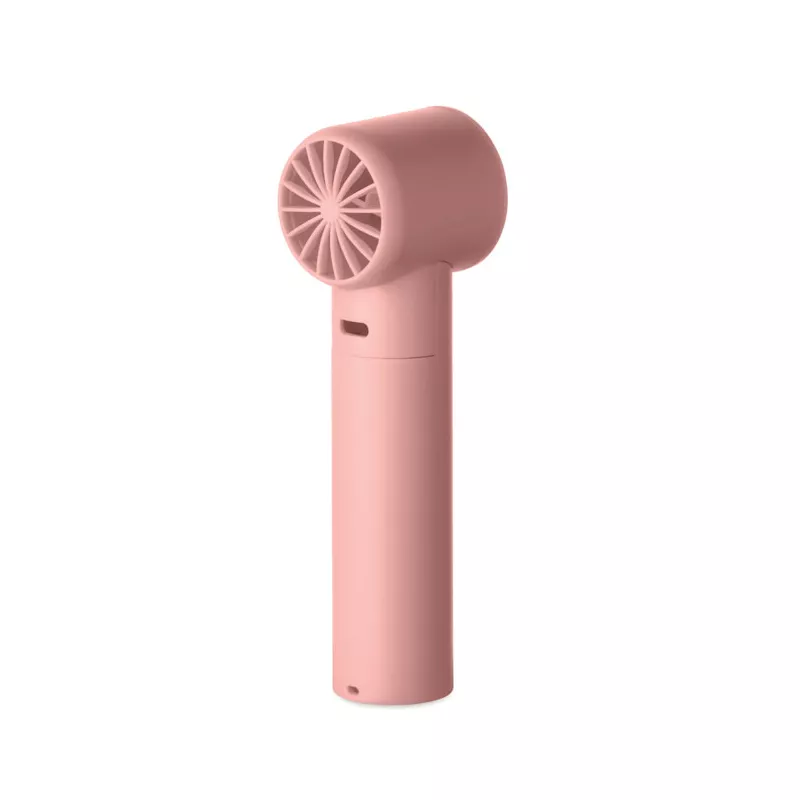 Mini wentylator ręczny z wyświetlaczem 2600 mAh GLACI - Dziecięcy Róż (MO2780-11)