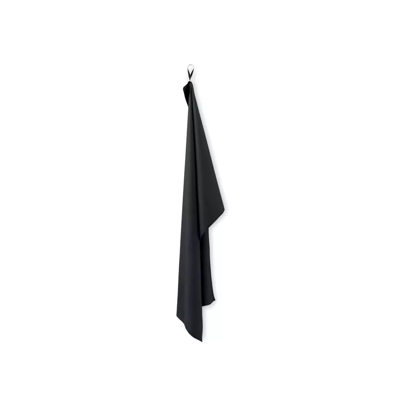 Ręcznik sportowy z mikrofibry 70x120 cm ATOLL 70 - Czarny (MO2762-03)