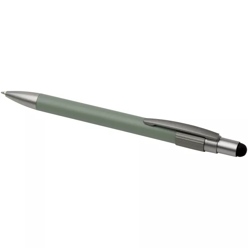 Rill długopis z certyfikatem RCS z recyklingu z rysikiem i fidget spinnerem (czarny tusz) - Zielony melanż (10644762)