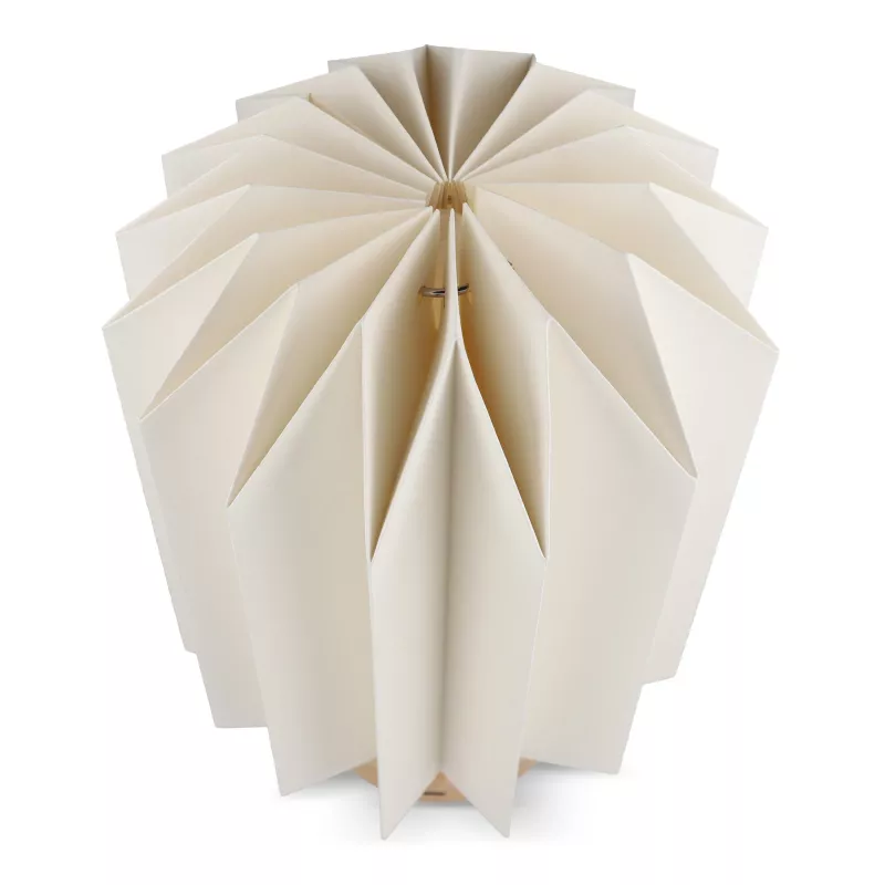 Składana papierowa lampa LED Coollux Eos, 25 cm (rozmiar skrzynki na listy) - naturalny-t (LT40728-N0094)