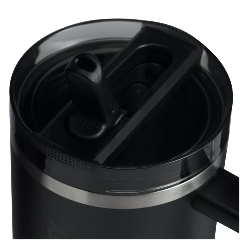 Stanley Quencher® ProTour 1180 ml termoizolowany kubek ze słomką, wykonany z recyklingowanej stali nierdzewnej  - Czarny (10097990)