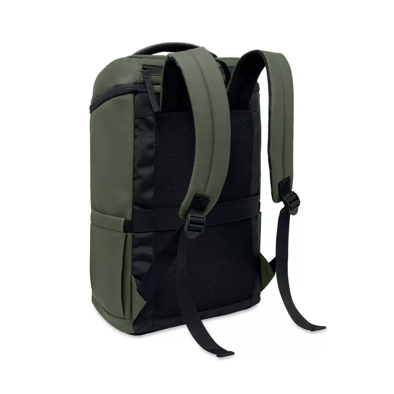 Plecak na laptop 15" z PU BOULDER - Ciemnozielony (MO3122-60)
