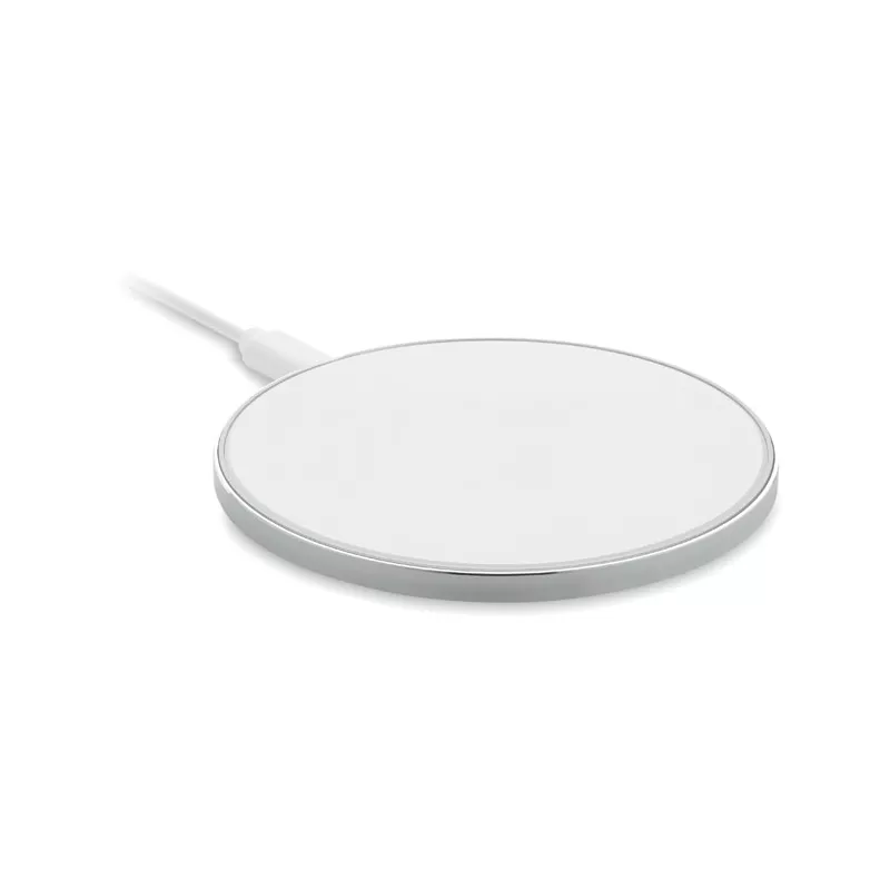 Ładowarka bezprzewodowa 10W szklana RESS - Bialy (MO6761-06)