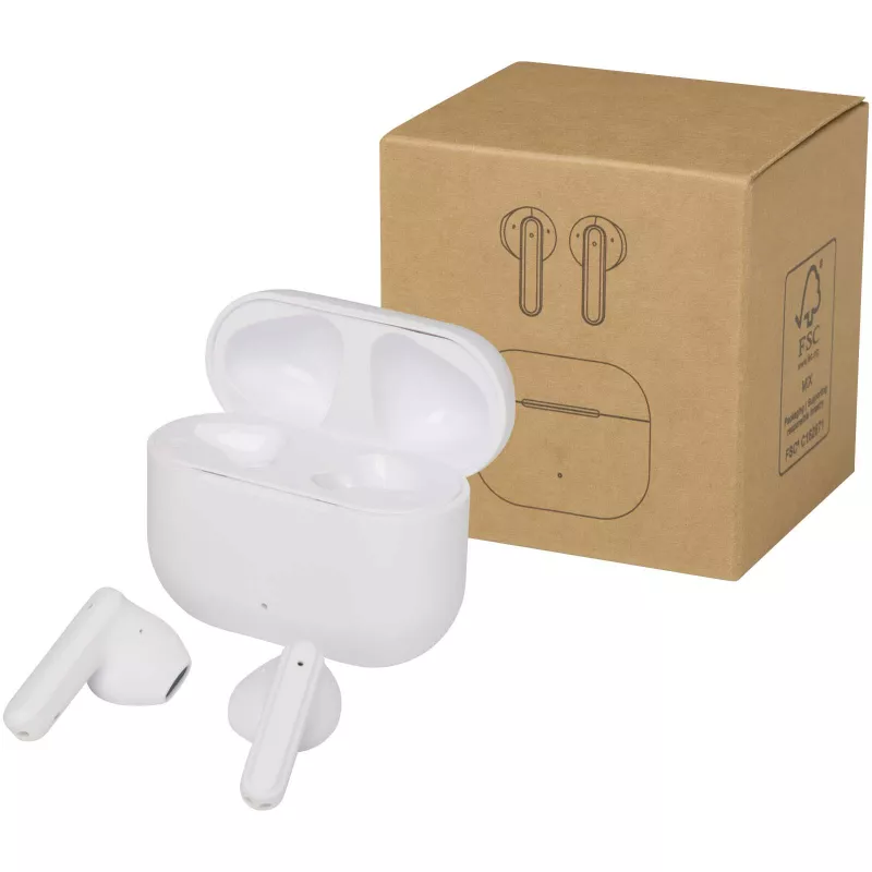 Altais zestaw słuchawkowy True Wireless z technologią Bluetooth® z tworzyw sztucznych pochodzących z recyklingu - Biały (12448101)