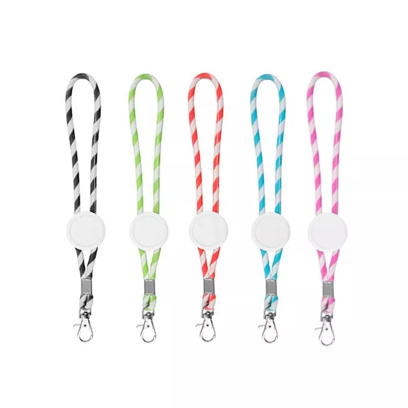 Regulowana smycz sznurkowa z karabińczykiem - Czarny (IP14082111)