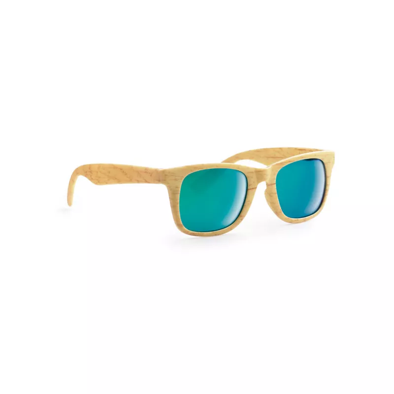 Okulary przeciwsłoneczne lustrzane UV400 WOODIE - Drewna (MO9022-40)