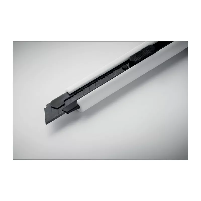 Nóż z 2 zapasowymi ostrzami BLADE + - Bialy (MO2769-06)
